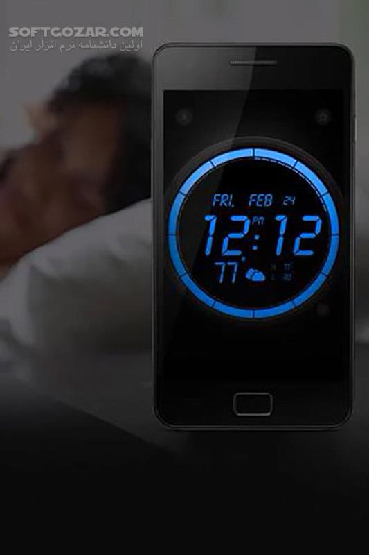 دانلود Wave Alarm 3.1 for Android +2.3 - دانلود ساعت دیجیتال و زنگ هشدار برای اندروید - سافت گذر