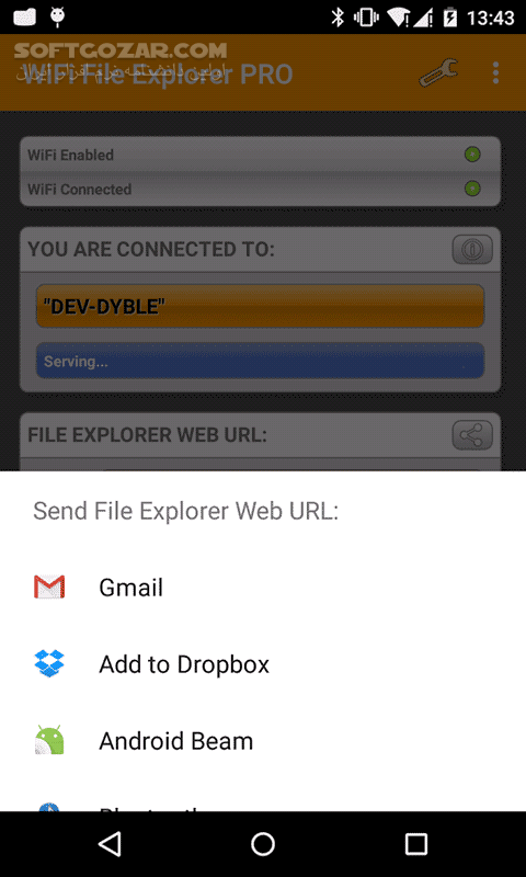 دانلود WiFi File Explorer PRO 3.0.2.0 for Android +2.3 - دانلود تبادل اطلاعات با کامپیوتر بوسیله WI-FI برای اندروید - سافت گذر