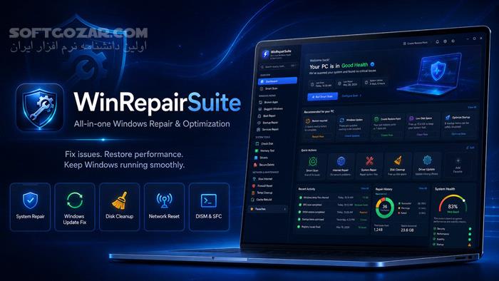 دانلود WinRepairSuite 2.0.0 - دانلود تعمیر ویندوز - سافت گذر