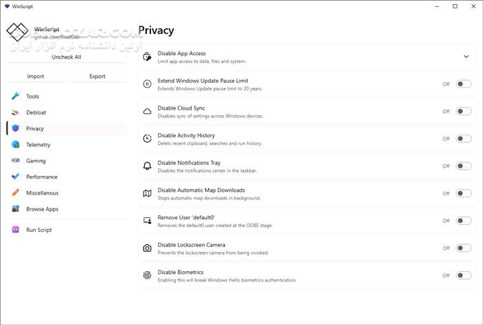 دانلود WinScript 2.0 - دانلود بهینه سازی ویندوز - سافت گذر