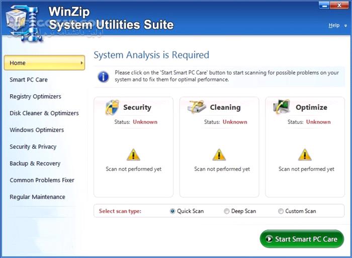 دانلود WinZip System Utilities Suite 4.0.1.4 - دانلود بهینه سازی و افزایش سرعت کامپیوتر - سافت گذر