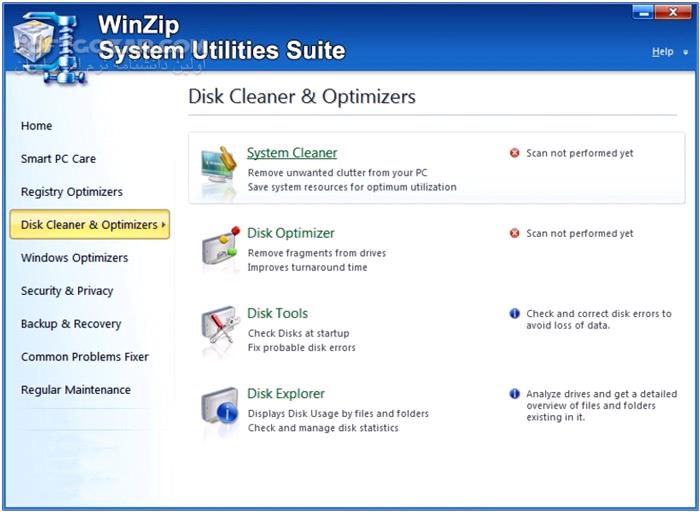 دانلود WinZip System Utilities Suite 4.0.1.4 - دانلود بهینه سازی و افزایش سرعت کامپیوتر - سافت گذر