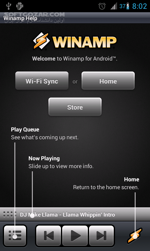 دانلود Winamp Pro 1.4.15 for Android - دانلود وین امپ برای اندروید - سافت گذر