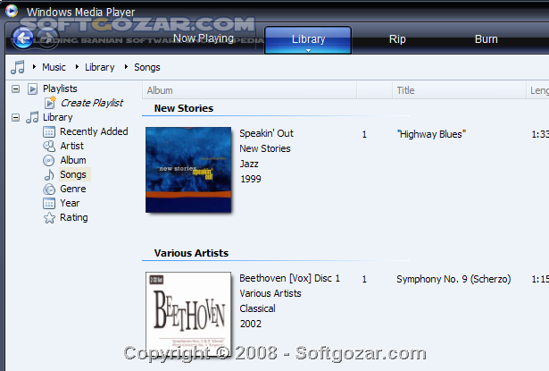 دانلود Windows Media Player 11.0.5721.5262 - دانلود آخرین نسخه برنامه پخش کننده فایلهای صوتی و تصویری ویندوز - سافت گذر