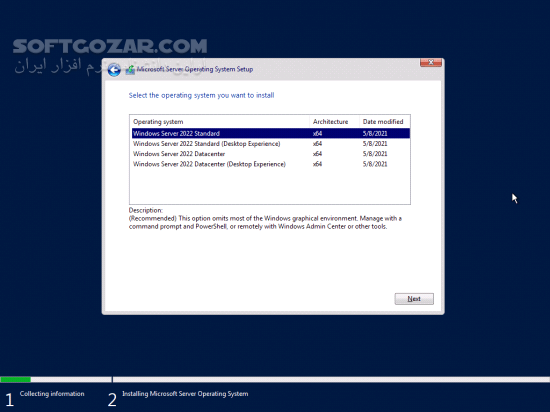 Windows Server 2022 LTSC 21H2 Build 20348 1906 RTM MSDN August 2023 تصاویر نرم افزار  - سافت گذر