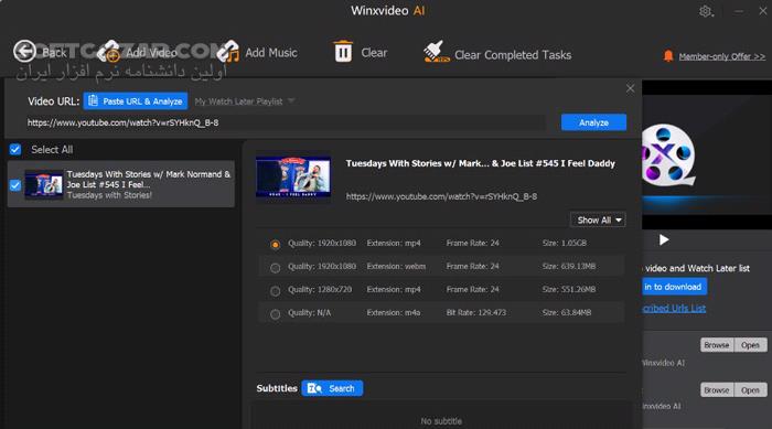 دانلود Winxvideo AI 3.9.0 (x64) - دانلود ویرایش ویدئو - سافت گذر
