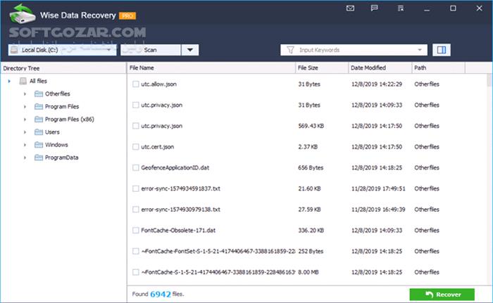 دانلود Wise Data Recovery Pro 6.2.0.517 - دانلود ریکاوری انواع فایل ها - سافت گذر