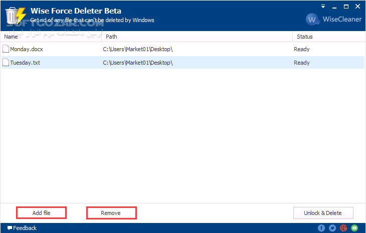 دانلود Wise Force Deleter 1.5.3.54 - دانلود حذف فایلهای غیر قابل حذف - سافت گذر