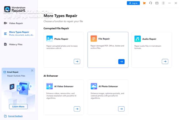 دانلود Wondershare Repairit 6.5.2.1 / macOS - دانلود تعمیر انواع فایل‌های ویدئویی و صوتی آسیب دیده - سافت گذر