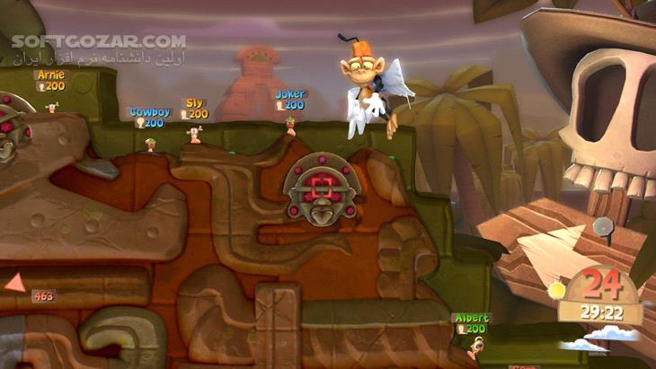 دانلود Worms Clan Wars Update 6 - دانلود بازی کرمها - جنگهای قبیله ای - سافت گذر