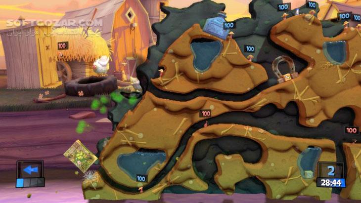 دانلود Worms Revolution + Update 7 + Customization Pack DLC - دانلود بازی انقلاب کرمها - سافت گذر