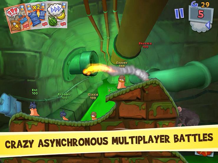 دانلود Worms 3 v2.06 / 4 v 1.0.432182182 Android +2.3 - دانلود بازی معروف و محبوب کرم ها نسخه 3 برای اندروید - سافت گذر