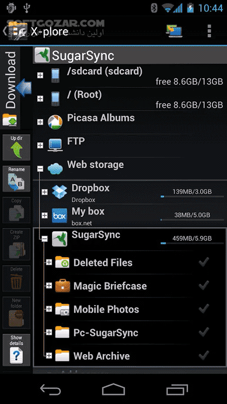 دانلود X-plore File Manager 4.40.11 for Android +5.0 - دانلود فایل منیجر اکسپلور برای اندروید - سافت گذر