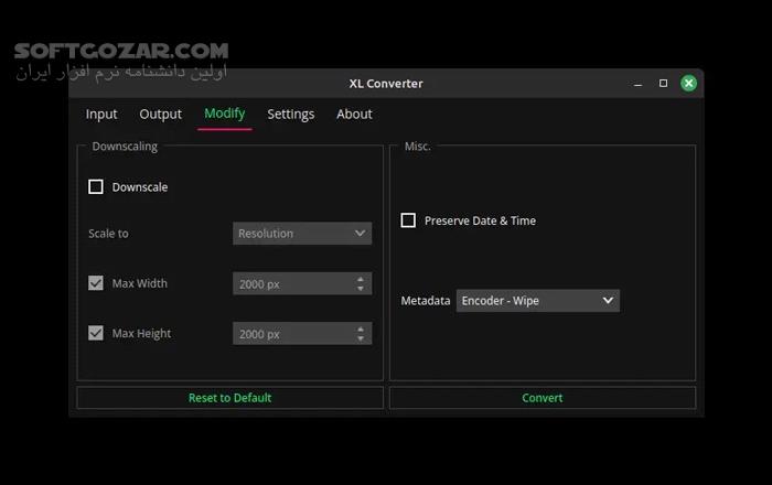دانلود XL Converter 1.2.1 - دانلود تبدیل فرمت و کاهش حجم عکس‌ - سافت گذر
