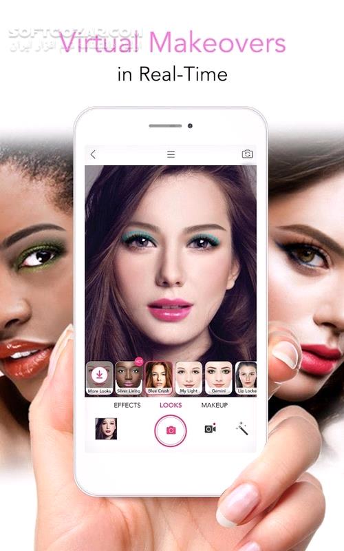 دانلود YouCam Makeup Premium 6.22.2 For Android +6.0 - دانلود یو کم میکاپ برای اندروید - سافت گذر