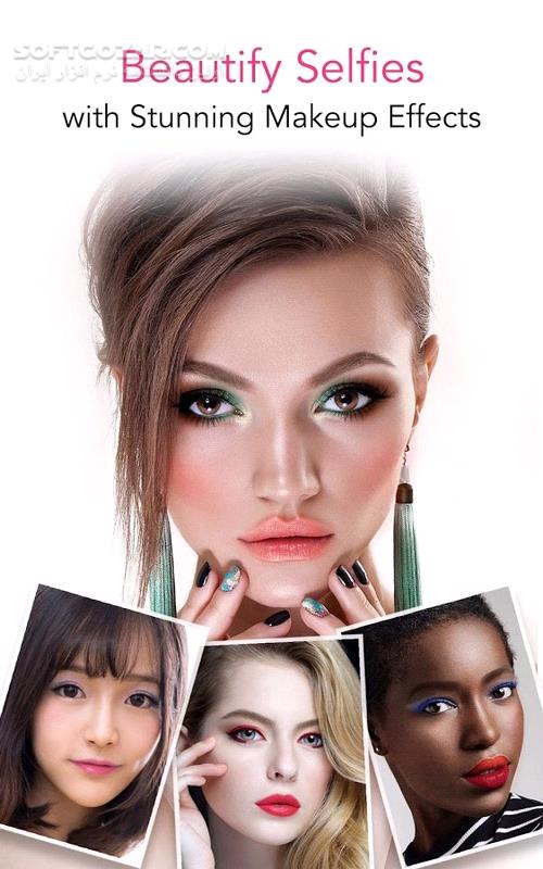 دانلود YouCam Makeup Premium 6.22.2 For Android +6.0 - دانلود یو کم میکاپ برای اندروید - سافت گذر