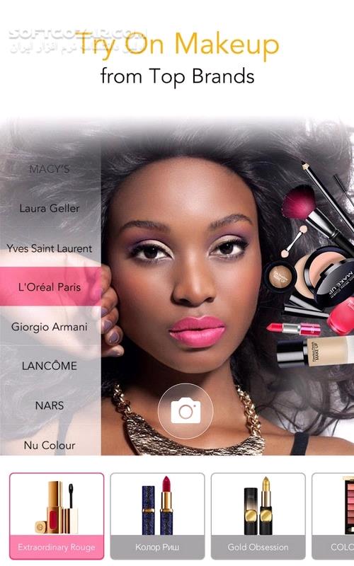 دانلود YouCam Makeup Premium 6.22.2 For Android +6.0 - دانلود یو کم میکاپ برای اندروید - سافت گذر