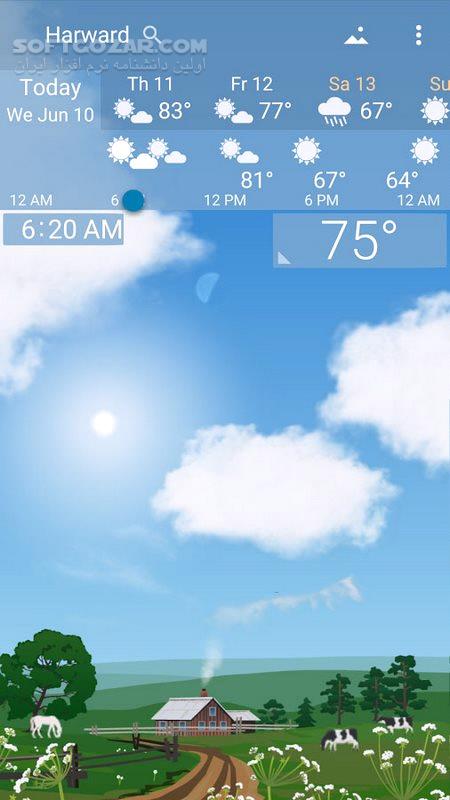 دانلود YoWindow Weather 2.50.14 Final For Android +6.0 - دانلود پیش بینی آب و هوای یو ویندو برای اندروید - سافت گذر