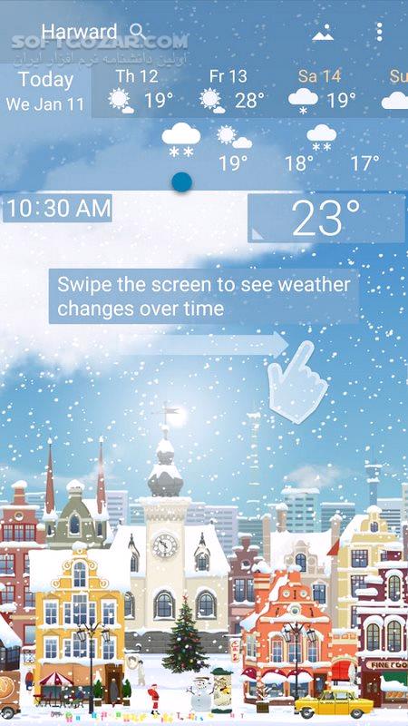 دانلود YoWindow Weather 2.50.14 Final For Android +6.0 - دانلود پیش بینی آب و هوای یو ویندو برای اندروید - سافت گذر