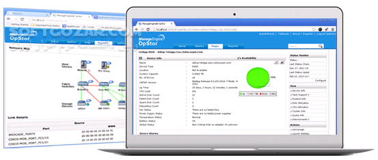 دانلود Zoho ManageEngine OpStor 8.5.8500 - دانلود ابزاری قدرتمند برای نظارت و کنترل فضاهای ذخیره سازی در شبکه - سافت گذر