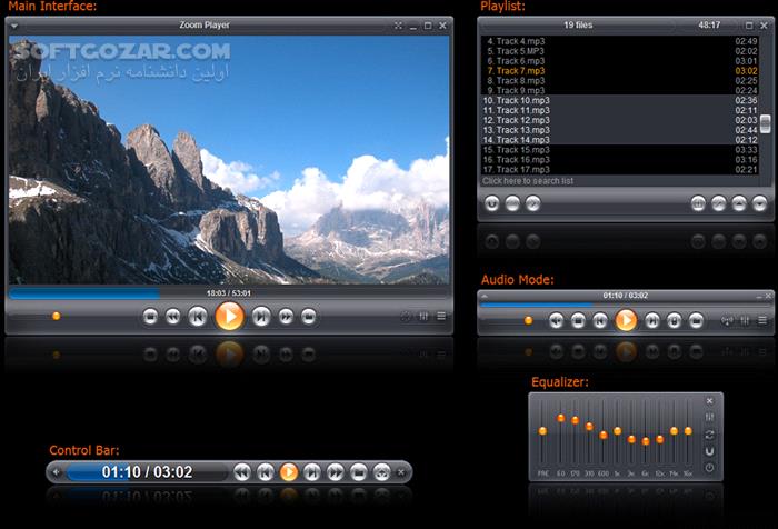 دانلود Zoom Player MAX 21.0.0.2100 - دانلود پخش کننده فایل های صوتی و تصویری - سافت گذر