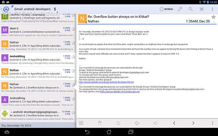 دانلود Aqua Mail Pro 1.55.0 for Android +5.0 - دانلود مدیریت ایمیل برای اندروید - سافت گذر