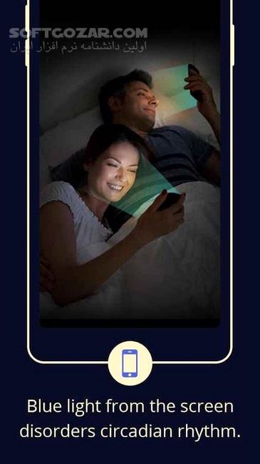 دانلود Blue Light Filter–Screen Dimmer for Eye Care VIP 3.3.3.6 for Android +4.1 - دانلود فیلتر نور آبی برای اندروید - سافت گذر