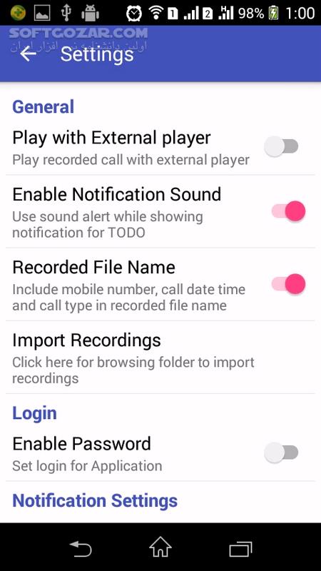دانلود Call Recorder for Android pro 8.1 for Android +4.0.3 - دانلود ضبط مکالمات برای اندروید - سافت گذر