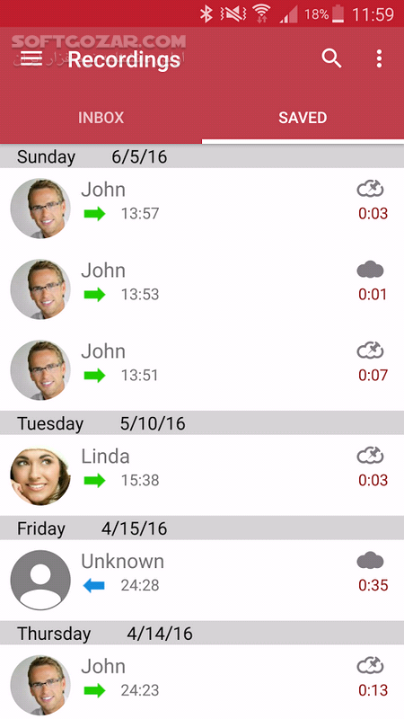 دانلود Automatic Call Recorder Pro 6.11.2 for Android +2.3 - دانلود ضبط خودکار مکالمات تلفنی برای اندروید - سافت گذر