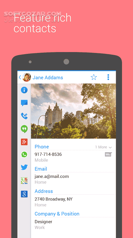 دانلود Google Contacts 4.51.25.735555589 for Android +8.0 - دانلود گوگل کانتکت برای اندروید - سافت گذر
