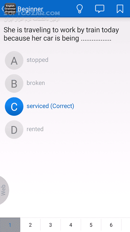 دانلود English Grammar Practice 6.01 for Android +2.3 - دانلود تمرین گرامر برای اندروید - سافت گذر