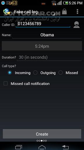 Fake Call SMS Call Logs PRO 4 2 for Android تصاویر نرم افزار  - سافت گذر