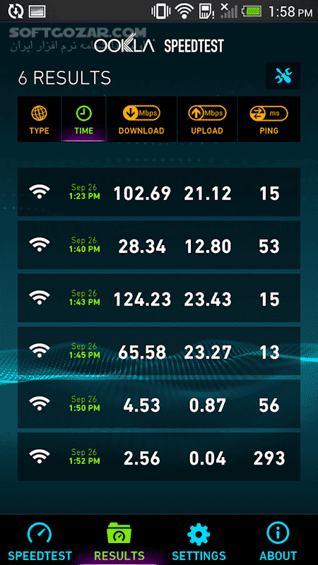 دانلود Speedtest by Ookla Premium 6.0.2 for Android +7.0 - دانلود تست سرعت اینترنت موبایل برای اندروید - سافت گذر