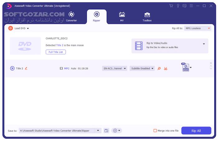 دانلود Aiseesoft Video Converter Ultimate 10.9.6 + Portable / macOS 10.5.28 - دانلود تبدیل ویدئو و موزیک - سافت گذر