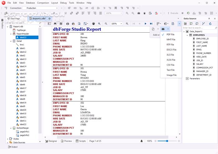 دانلود dbForge Studio for Oracle Enterprise 2025.3.61 (x64) - دانلود مدیریت پایگاه‌های داده اوراکل - سافت گذر