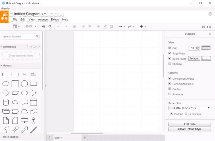 دانلود draw.io 26.0.9 - دانلود رسم نمودار، دیاگرام و فلوچارت - سافت گذر