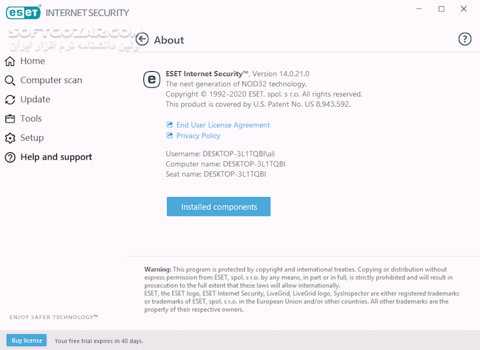 دانلود ESET NOD32 Antivirus / ESET Internet Security / ESET Smart Security Premium 18.1.10.0 - دانلود ایست نود 32 - سافت گذر
