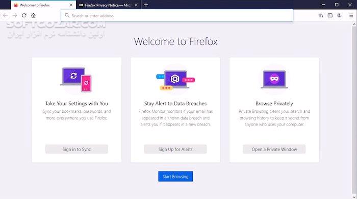 Mozilla Firefox 118 0 Win Mac Linux Farsi تصاویر نرم افزار  - سافت گذر