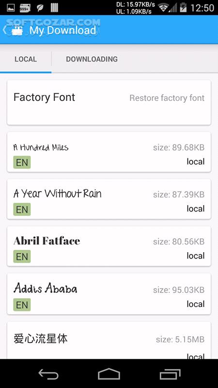 دانلود iFont 5.9.8.8 for Android +2.3 - دانلود فونت برای اندروید - سافت گذر