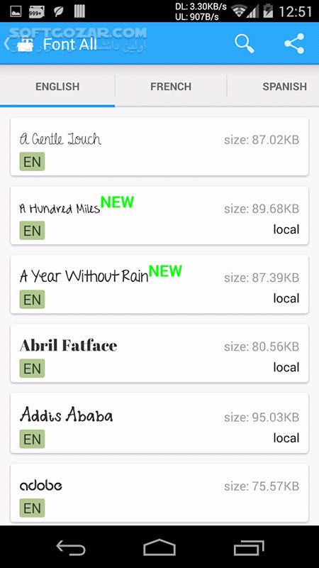دانلود iFont 5.9.8.8 for Android +2.3 - دانلود فونت برای اندروید - سافت گذر