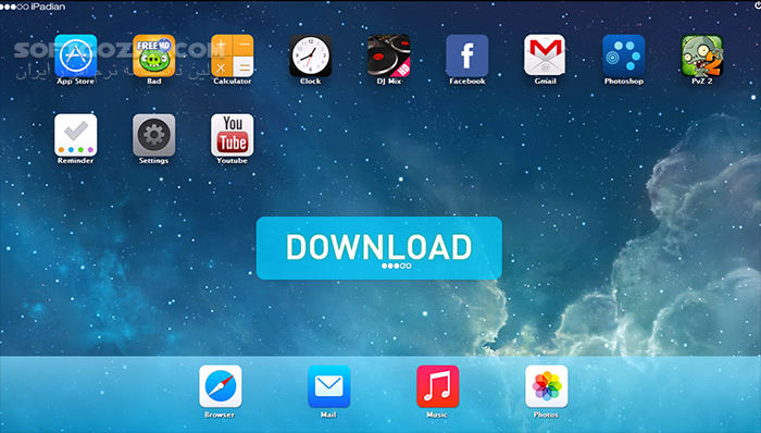 دانلود iPadian 10.1 - دانلود شیبه‌ساز iPad با سیستم‌عامل iOS بر روی ویندوز - سافت گذر