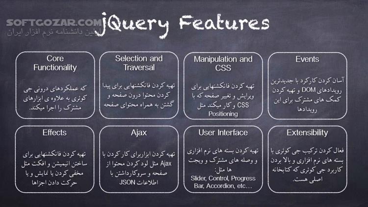 دانلود فیلم‌های آموزش فارسی جی‌کوئری jQuery - دانلود آموزش جی کوئری - سافت گذر