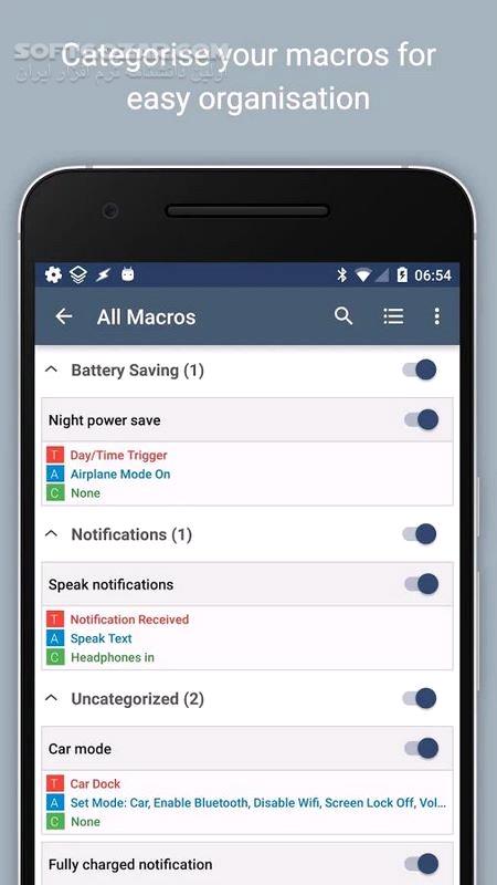 دانلود MacroDroid – Device Automation Pro 5.53.11 for Android +5.0 - دانلود ماکرودروید برای اندروید - سافت گذر