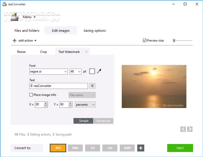دانلود reaConverter Pro 7.805 - دانلود ویرایش و تبدیل فرمت گروهی تصاویر - سافت گذر