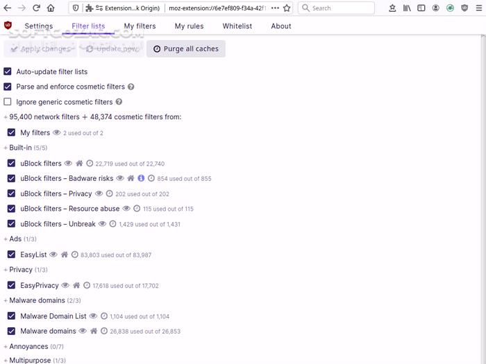 دانلود uBlock Origin (uBO) v1.73.0 - دانلود افزونه مسدودکننده تبلیغات - سافت گذر