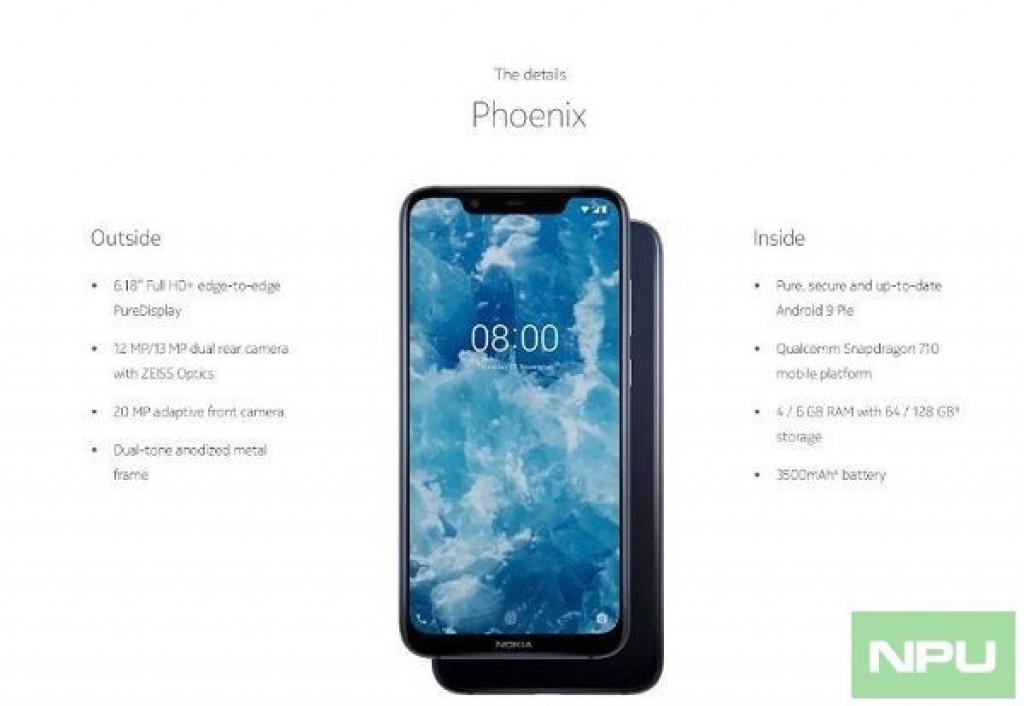 نوکیا نوکیا 8.1 نوکیا ایکس 7 HMD گلوبال HMD