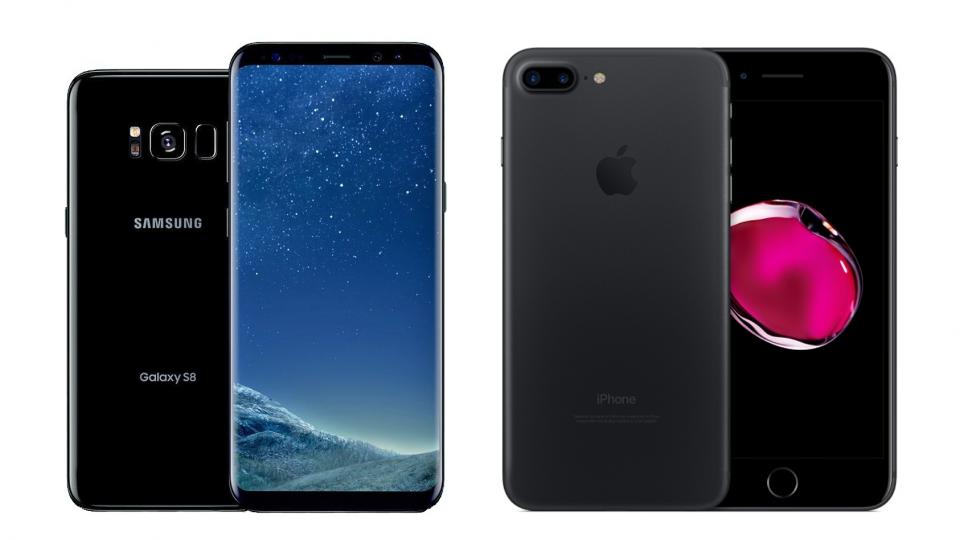گلکسی‌اس8 آیفون7 اپل سامسونگ
