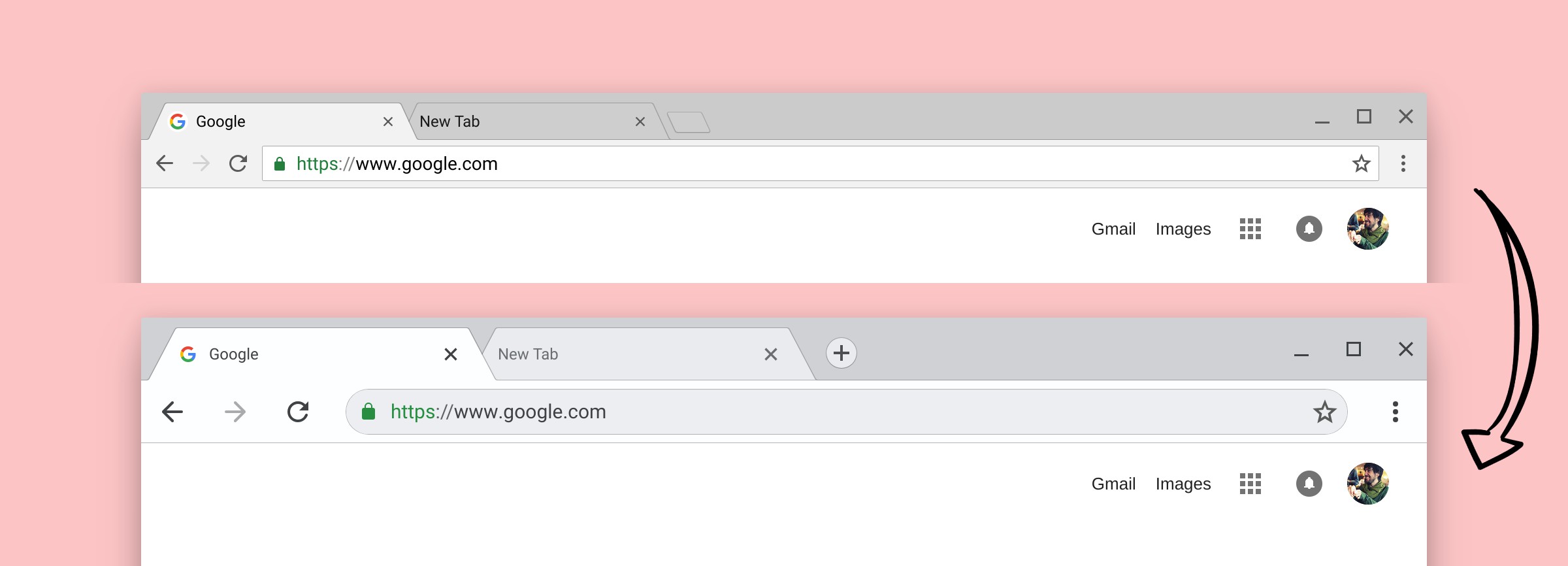 360 chrome browser. Новый дизайн Chrome. Chrome New Design
