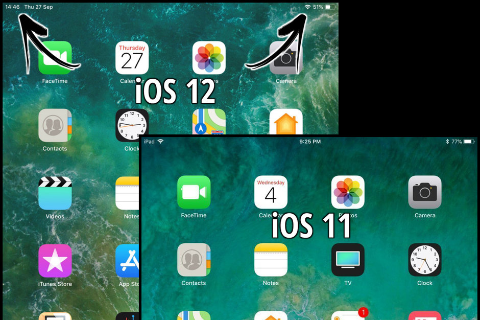 اپل آیپد آیفون iOS iOS 11 iOS 12 آیفون ایکس آیپد پرو