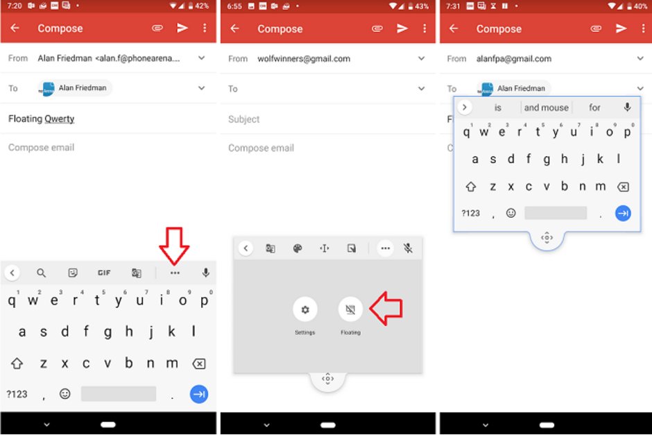 کیبورد صفحه کلید Gboard گوگل